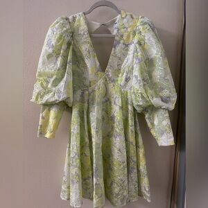 ASOS Design Eyelet Embroidered Long Sleeve Dress